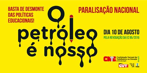 Dia do Basta: em defesa da democracia e do petróleo para a educação